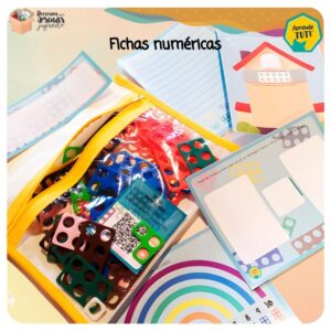 Kit 50 fichas numéricas