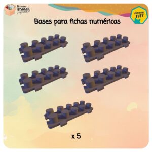 SITIO Y TIENDA!!!!!!! 1000 1000 (10) Bases para Fichas Numéricas 🔢✨